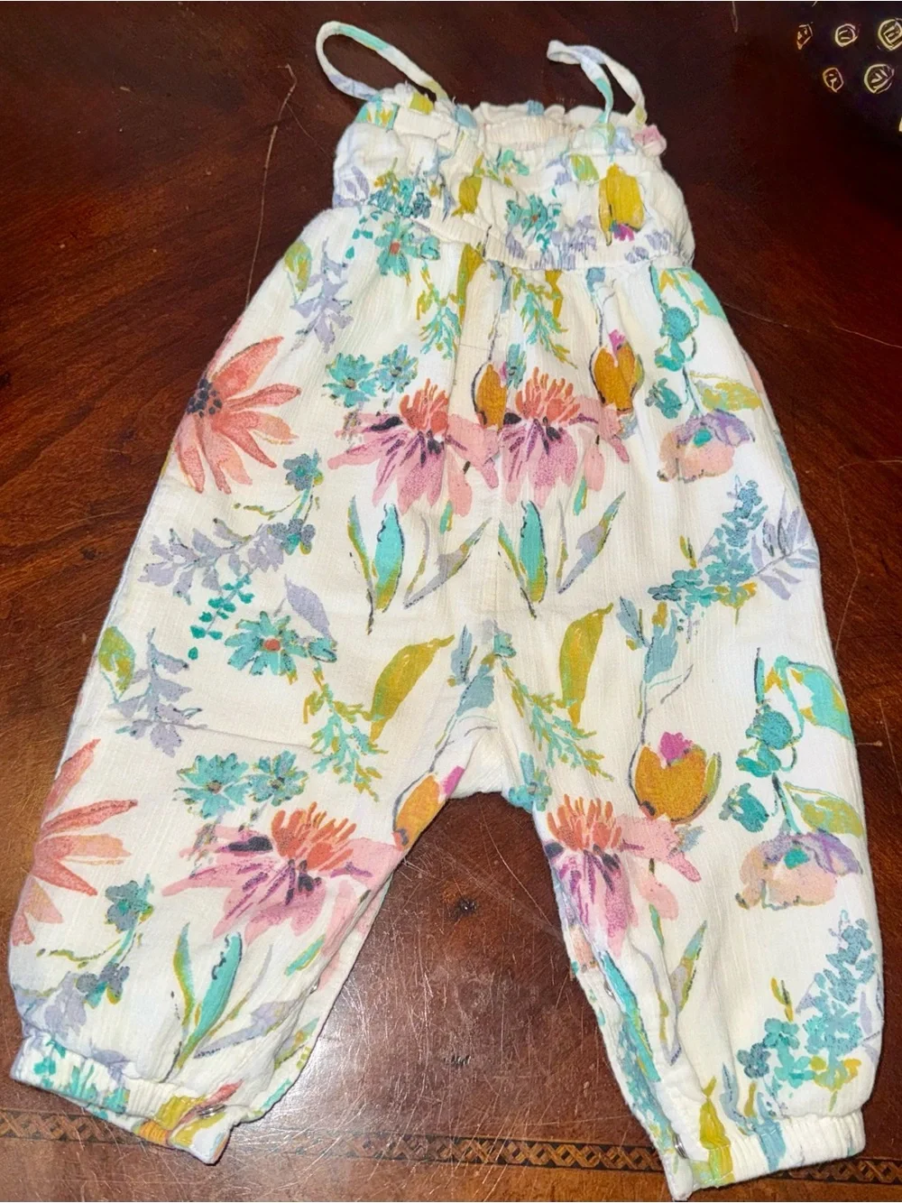 Old Navy Baby Girl Floral Romper | 6-12 Months | Summer One-Piece | EUC